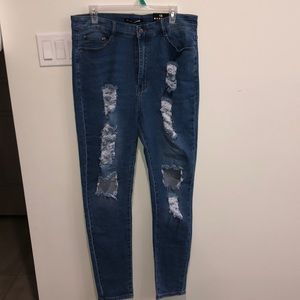 Fashion Nova High Rise Jeans